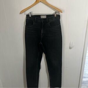 Everlane women’s 27R black high rise straight leg jeans